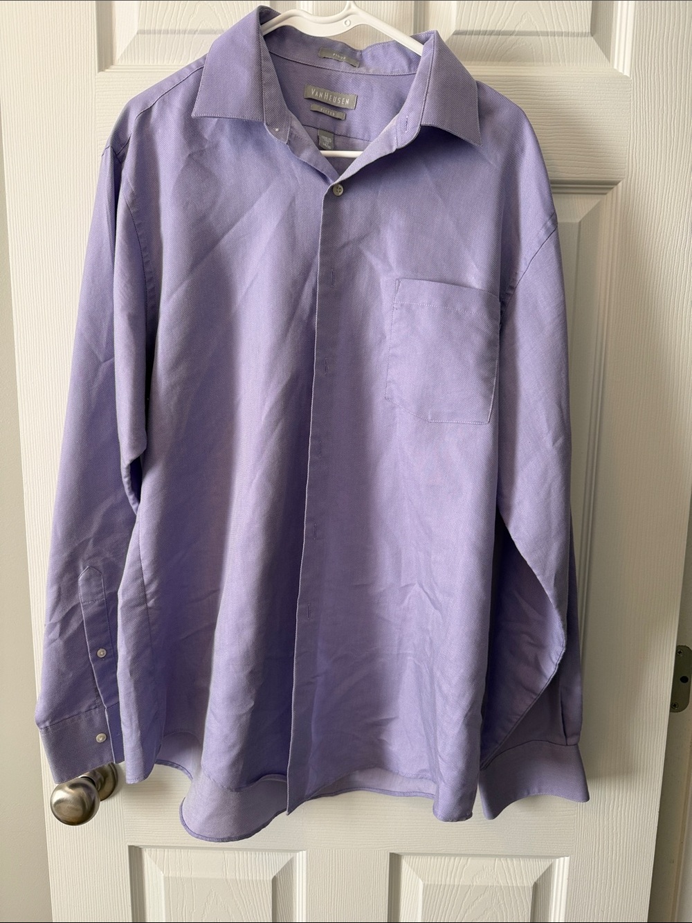 Van Heusen Lavender/Purple Long-Sleeve Dress Shirt - Men